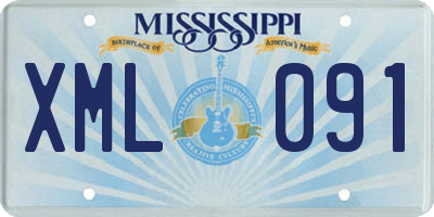 MS license plate XML091