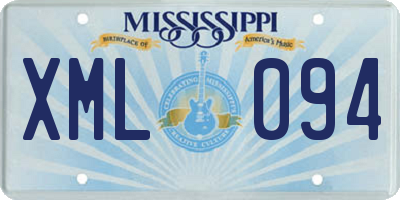 MS license plate XML094