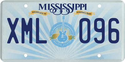 MS license plate XML096