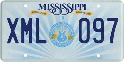 MS license plate XML097