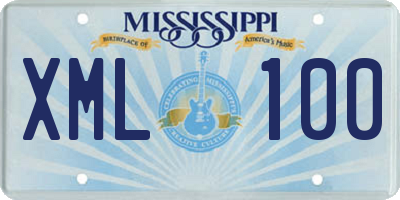 MS license plate XML100