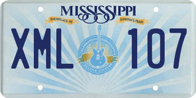 MS license plate XML107