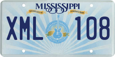 MS license plate XML108