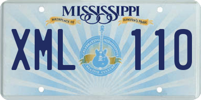 MS license plate XML110