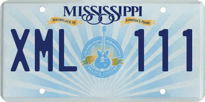 MS license plate XML111