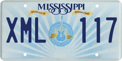 MS license plate XML117