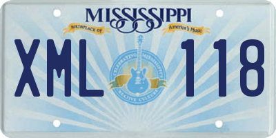MS license plate XML118