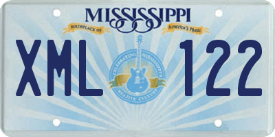 MS license plate XML122