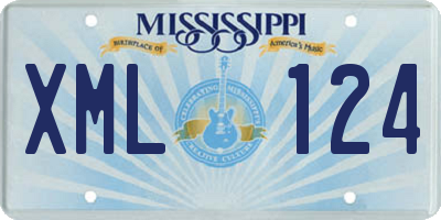 MS license plate XML124