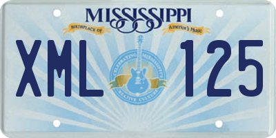 MS license plate XML125