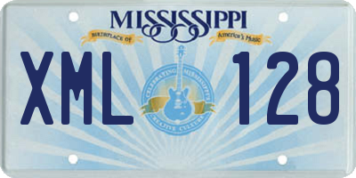 MS license plate XML128