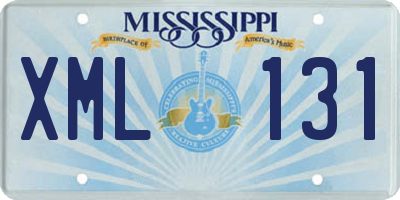 MS license plate XML131