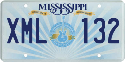 MS license plate XML132