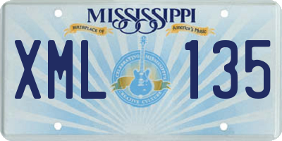 MS license plate XML135