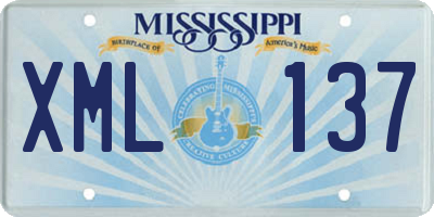 MS license plate XML137