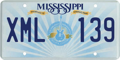 MS license plate XML139
