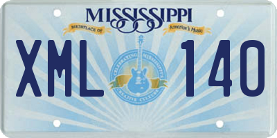 MS license plate XML140