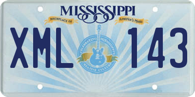 MS license plate XML143