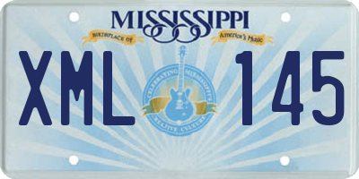 MS license plate XML145