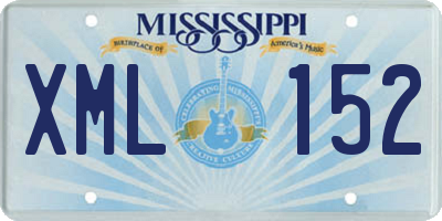 MS license plate XML152