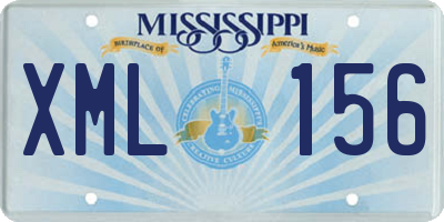 MS license plate XML156