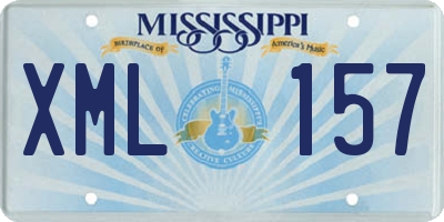 MS license plate XML157