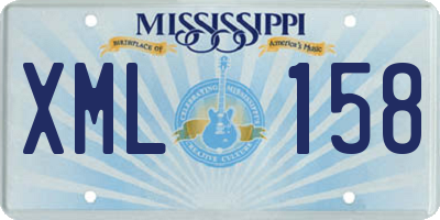 MS license plate XML158