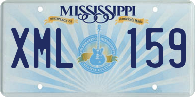 MS license plate XML159