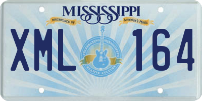 MS license plate XML164