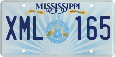 MS license plate XML165