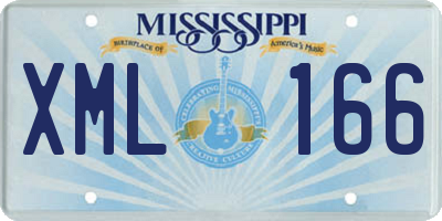 MS license plate XML166