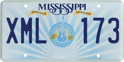MS license plate XML173