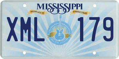 MS license plate XML179