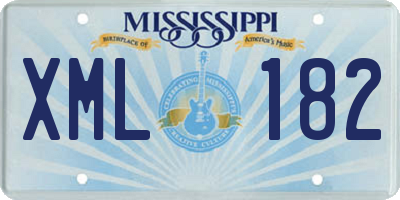 MS license plate XML182