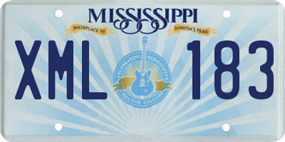 MS license plate XML183