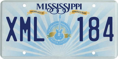 MS license plate XML184