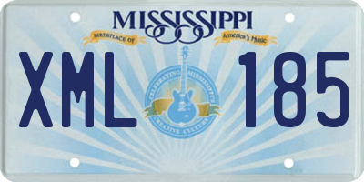 MS license plate XML185