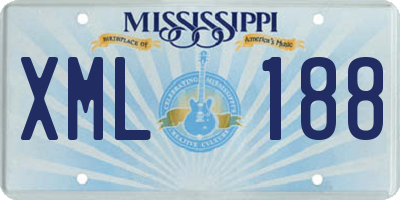 MS license plate XML188