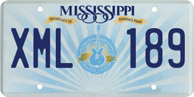 MS license plate XML189