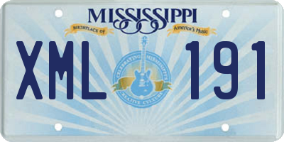 MS license plate XML191