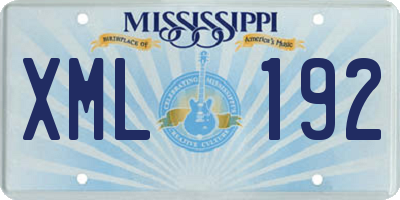 MS license plate XML192