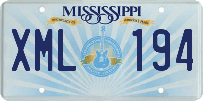 MS license plate XML194
