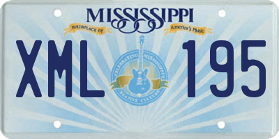 MS license plate XML195
