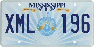 MS license plate XML196