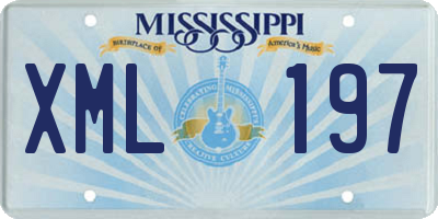 MS license plate XML197