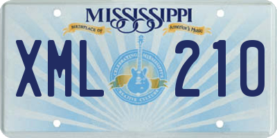 MS license plate XML210
