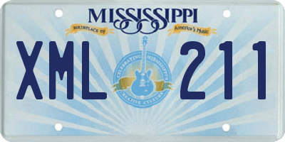 MS license plate XML211