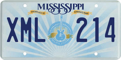 MS license plate XML214