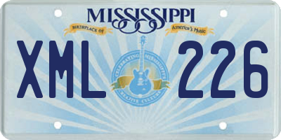 MS license plate XML226