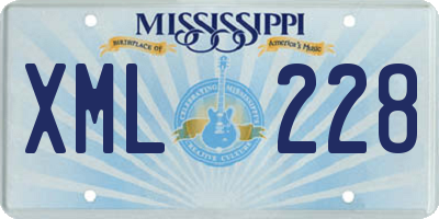 MS license plate XML228